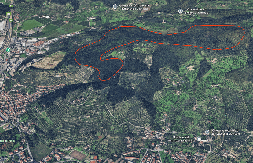Campo di Settimello - Terreno collinare boschivo